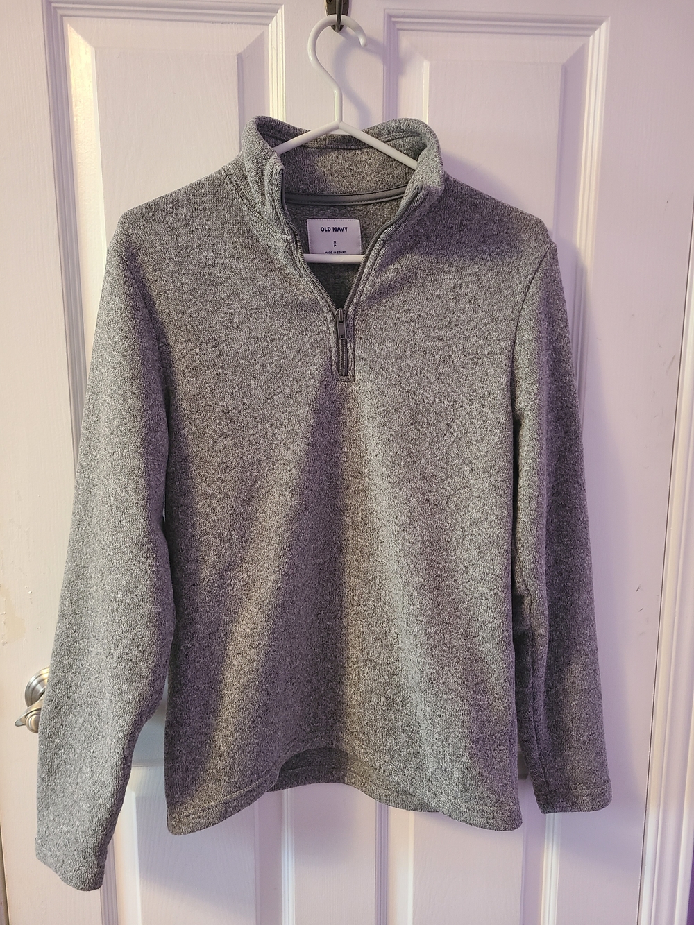 Old Navy Heather Gray 1/4 Zip Sweater